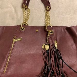 Steve Madden maroon tote